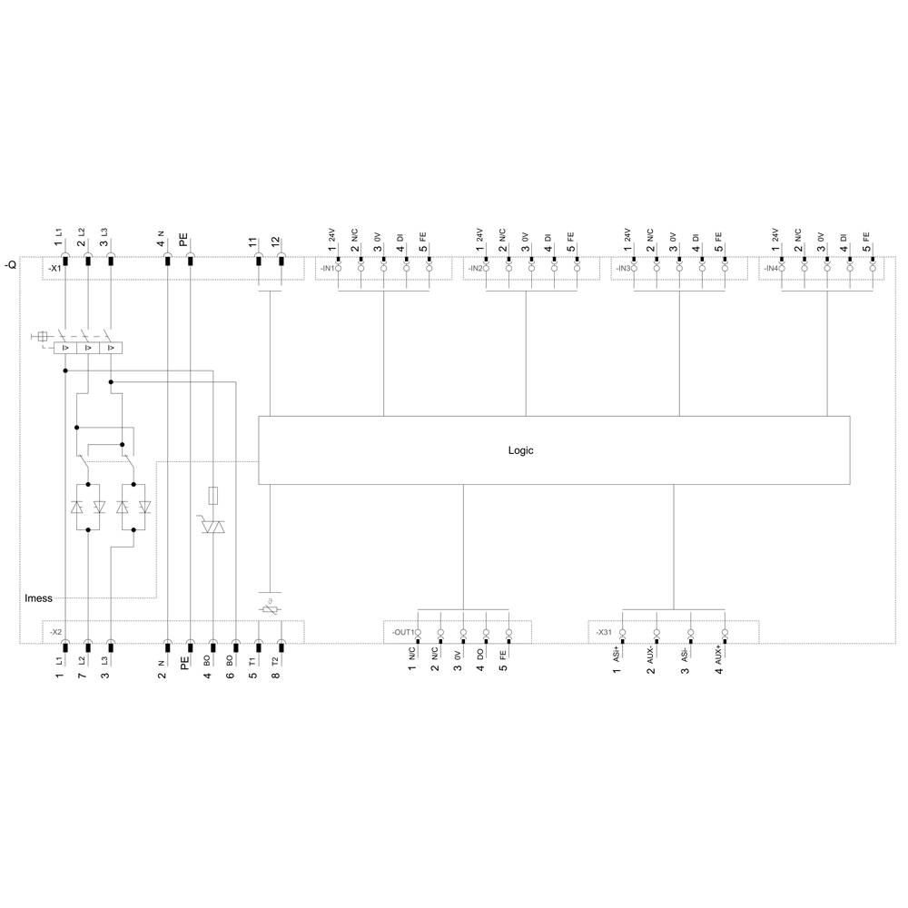 Siemens 3RK1325-6KS71-1AA3 3RK13256KS711AA3 Motorstarter Motorleistung bei 400V 0.75kW 400V Nennstrom 2A