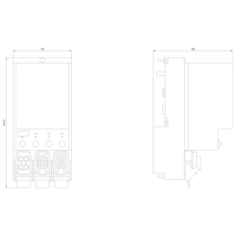 Siemens 3RK1304-5KS40-3AA3 3RK13045KS403AA3 Reversierstarter Motorleistung bei 400V 0.9kW 400V Nennstrom 2A