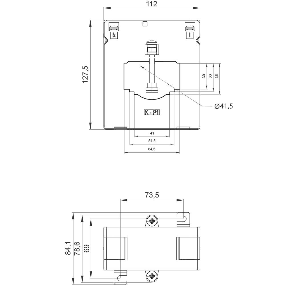 Siemens 4NC5431-2CH21 4NC54312CH21 Stromwandler 1phasig Primärstrom 800A Sekundärstrom 5A Leiterdurchführung Ø:41mm