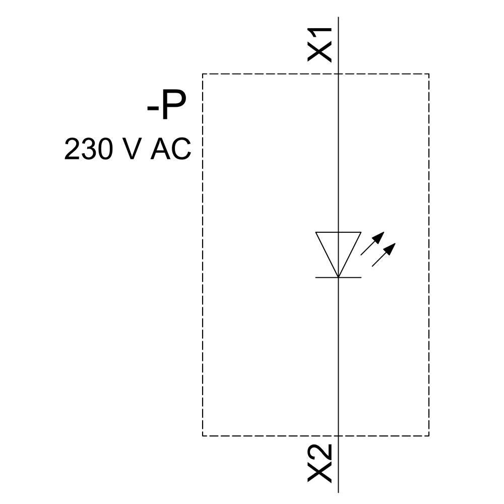 Siemens 3SU1201-6AF30-1AA0 Leuchtmelder 1 St.