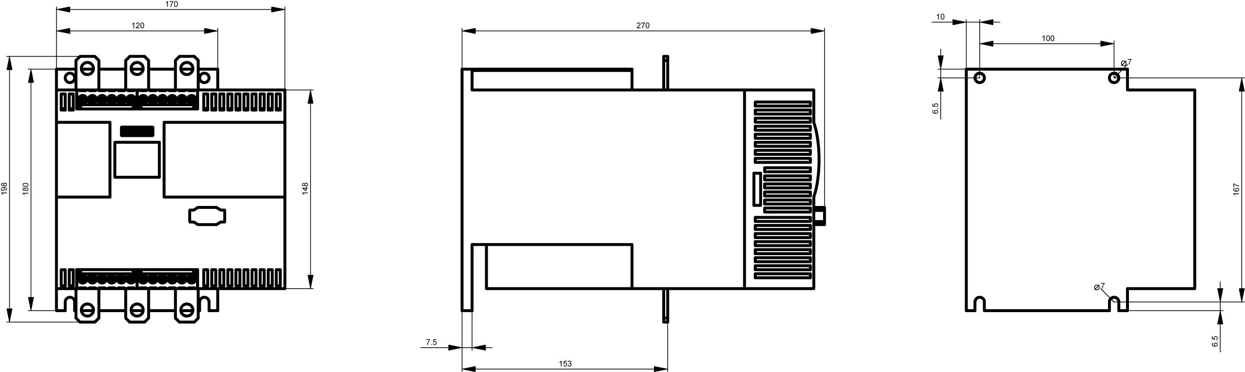 Siemens 3RW4436-6BC44 Sanftstarter Motorleistung bei 400 V 90 kW 460 V Nennstrom 162 A