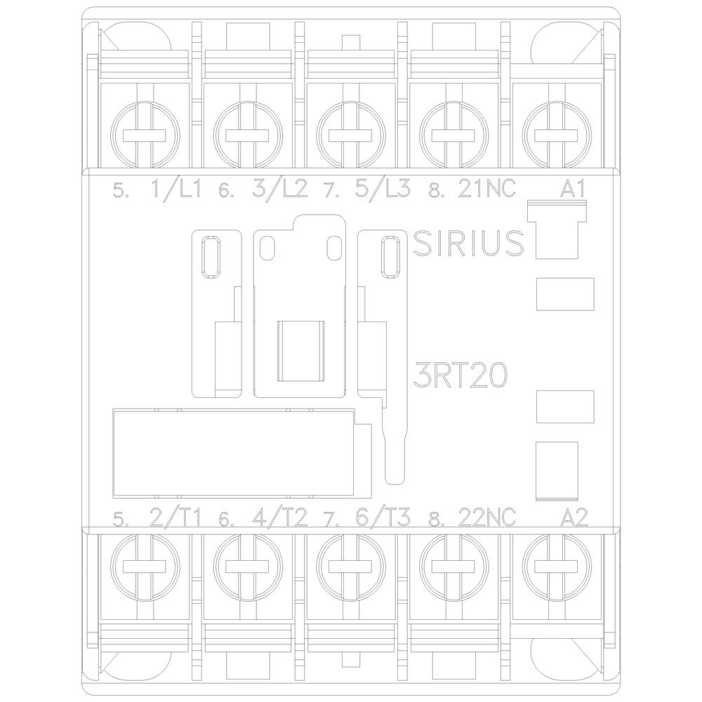 Siemens 3RT2015-4AK62 Leistungsschütz 3 Schließer 690 V/AC 1St.