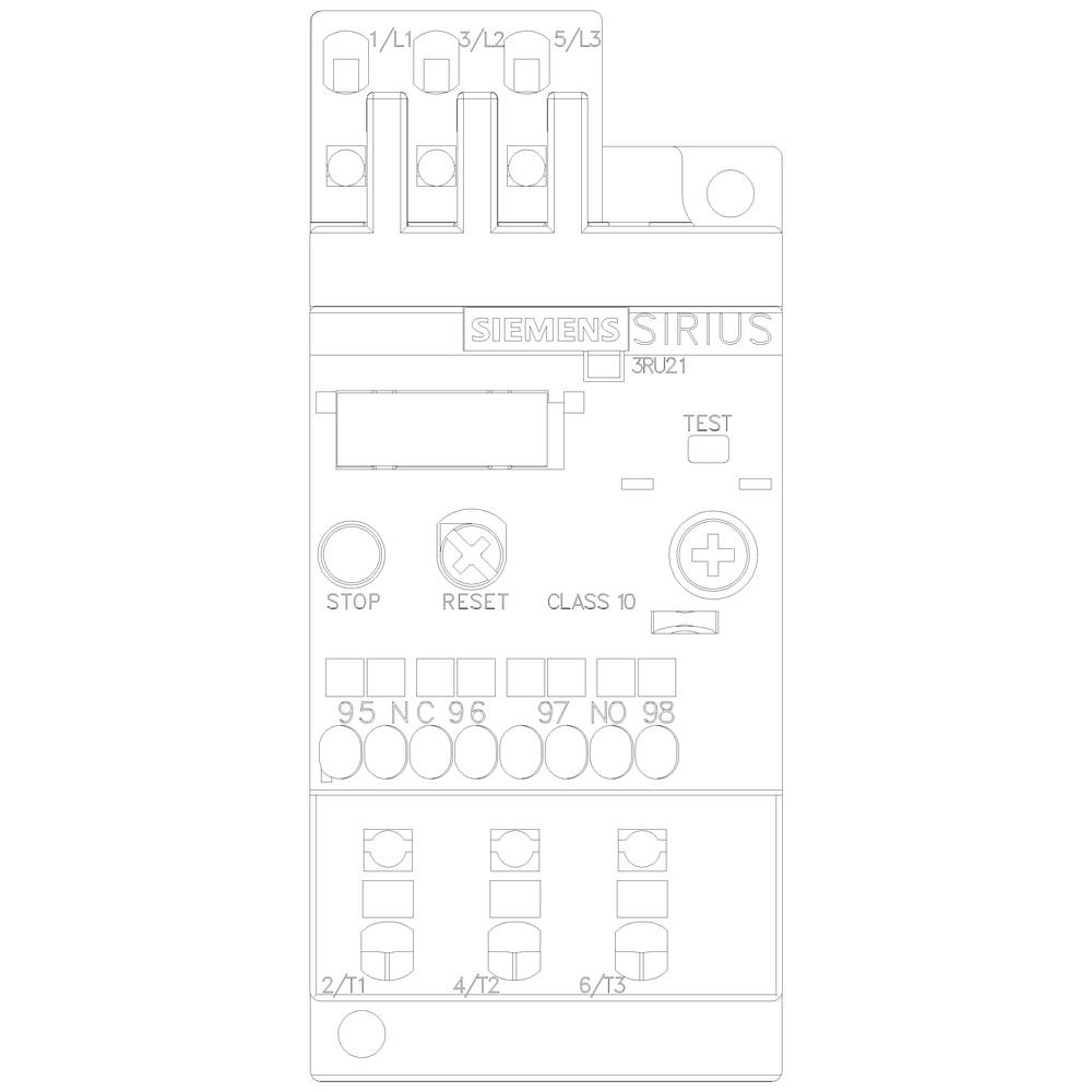Siemens Überlastrelais 3RU2116-0KC1 1St.