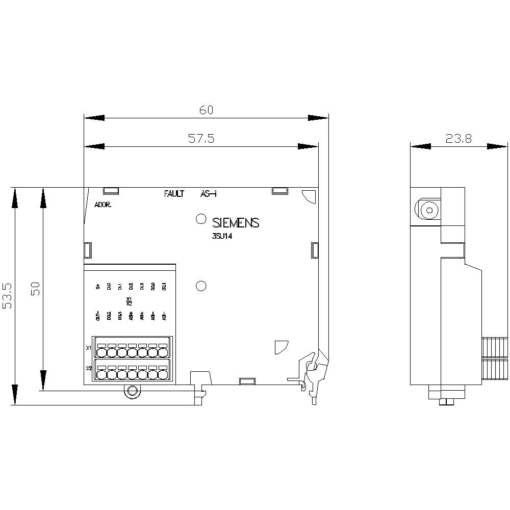 Siemens 3SU14002EK106AA0 3SU1400-2EK10-6AA0 Interface 36.1V IP20 1St.