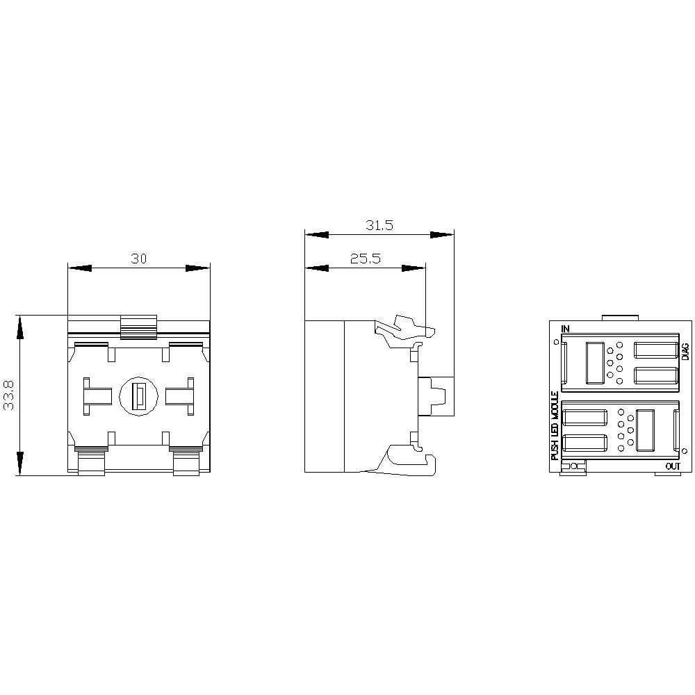 Siemens 3SU14011MC401CA1 3SU1401-1MC40-1CA1 Terminalmodul IP20 1St.
