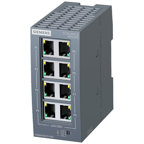 Siemens 6GK5008-0GA10-1AB2 Industrial Ethernet Switch 10 / 100 / 1000 MBit/s