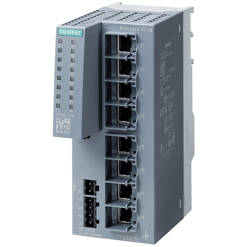 Siemens 6GK5108-0BA00-2AC2 Industrial Ethernet Switch 10 / 100 MBit/s