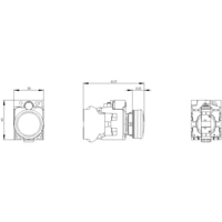 Siemens 3SU1102-6AA30-3AA0 Leuchtmelder 1St. Siemens 3SU1102-6AA30-3AA0 Leuchtmelder 1St.