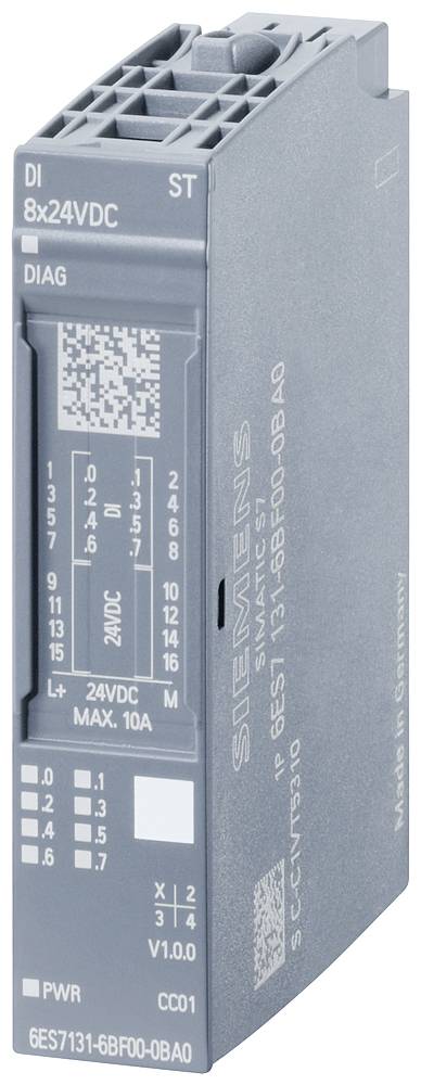 Siemens 6ES7131-6BF00-0CA0 6ES71316BF000CA0 SPS-Eingangs-Modul 30 V, 24 V/DC