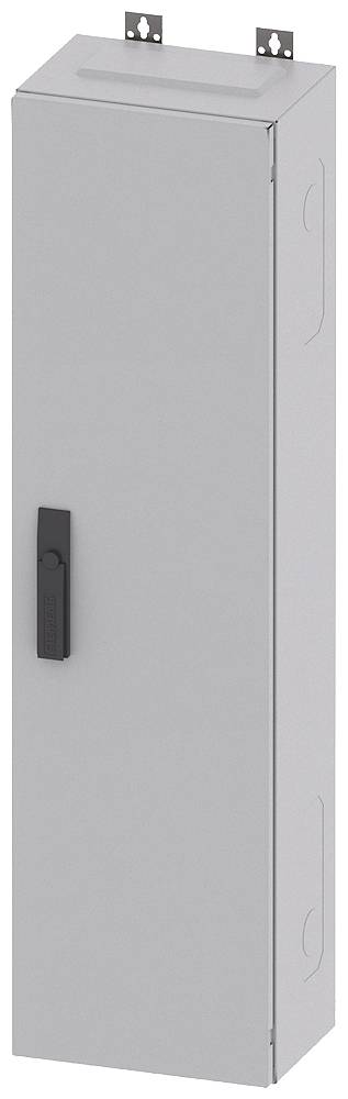 Grauer Metallschrank mit schwarzem Griff, geeignet zur sicheren Aufbewahrung von elektronischen Geräten oder Werkzeugen.