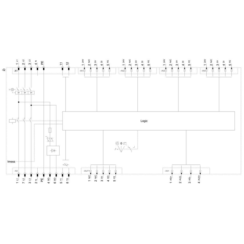 Siemens 3RK1315-6LS41-2AA5 3RK13156LS412AA5 Motorstarter Motorleistung bei 400V 5.5kW 400V Nennstrom 12A