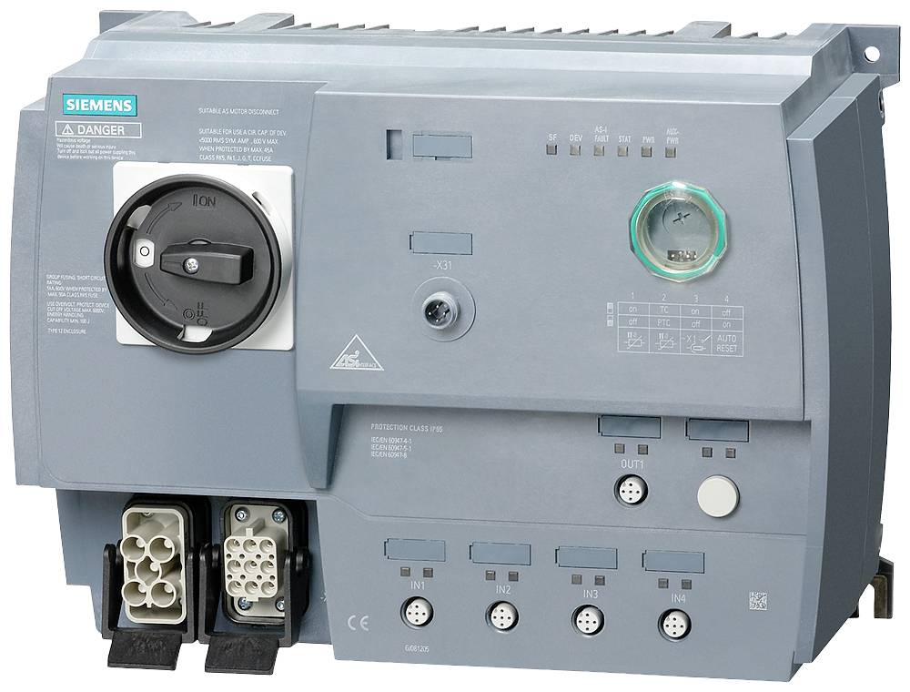 Siemens 3RK1315-6NS71-0AA3 3RK13156NS710AA3 Motorstarter Motorleistung bei 400V 4kW 400V Nennstrom 9A