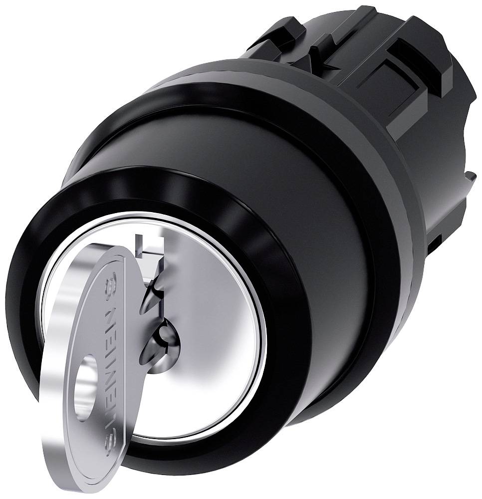 Siemens 3SU10004BP610AA0 3SU1000-4BP61-0AA0 Schlüsselschalter 2 x 45° IP66, IP67, IP69/IP69K 1St.