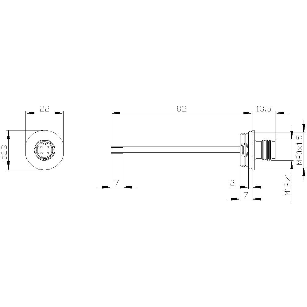 Siemens 3SY3127 3SY3127 Gerätestecker 1St.