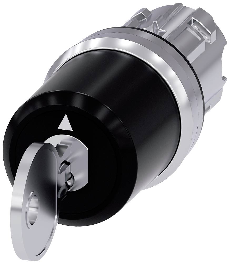 Siemens 3SU10505BL010AA0 3SU1050-5BL01-0AA0 Schlüsselschalter 2 x 45° IP66, IP67, IP69/IP69K 1St.