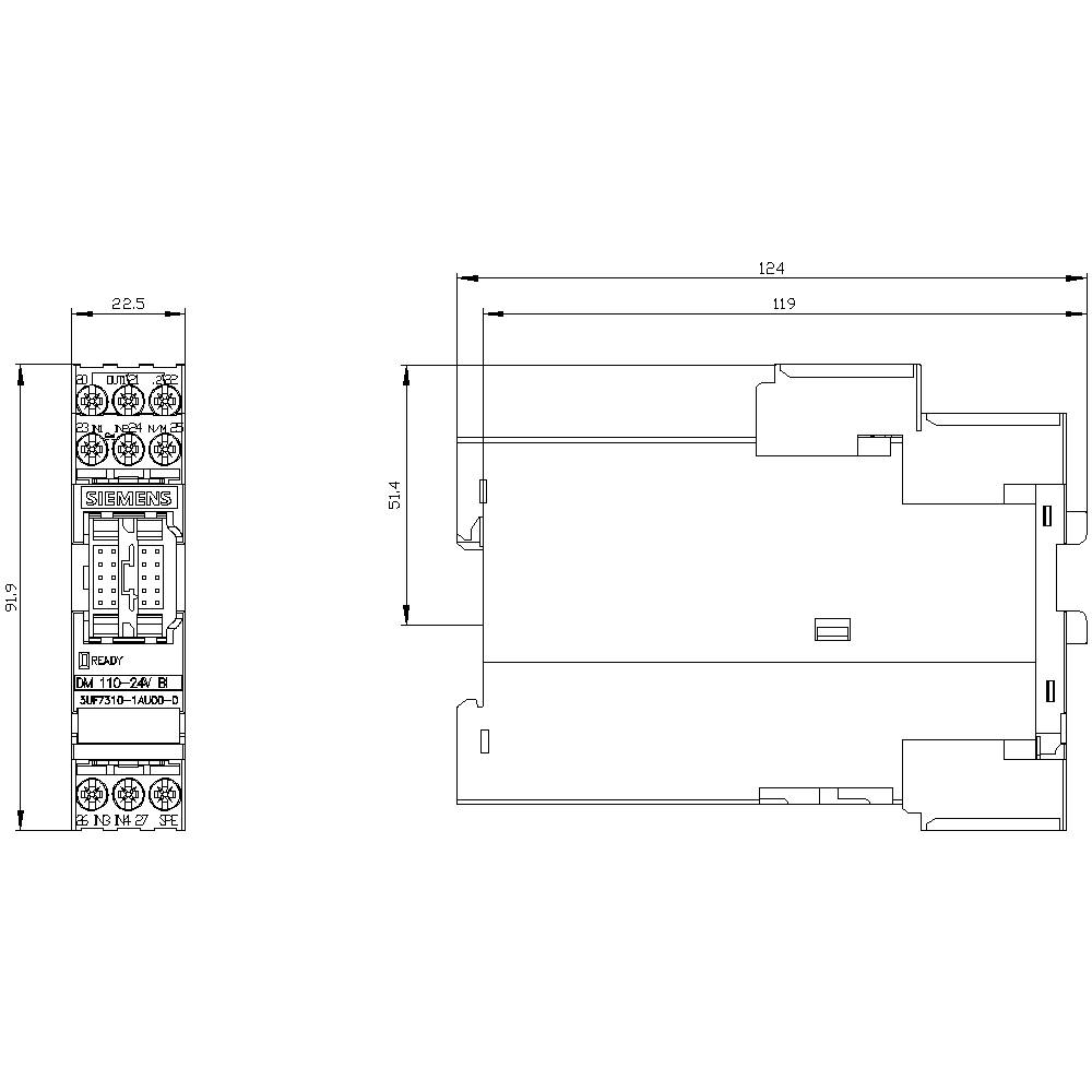 Siemens 3UF73101AU000 3UF7310-1AU00-0 Digitalmodul