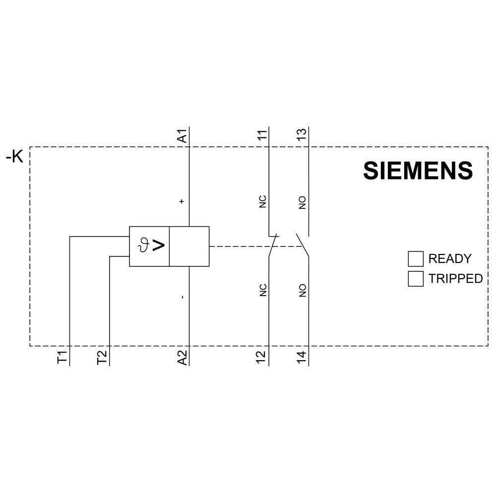 Siemens Thermistor-Motorschutzrelais, Standard, Federzuganschluss, 1S, 1Ö, AC/DC 24-240V 3RN20102CW30