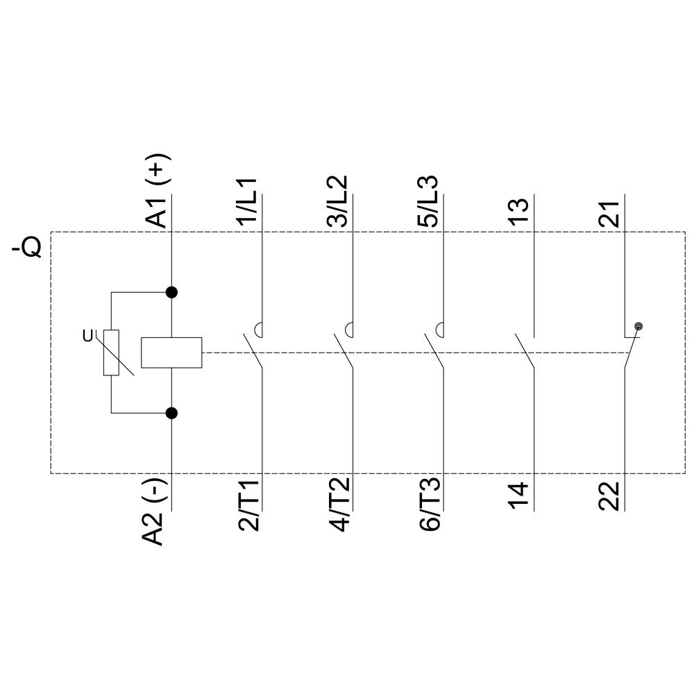 Siemens 3RT2027-2KB40 Koppelschütz 3 Schließer 690 V/AC 1St.