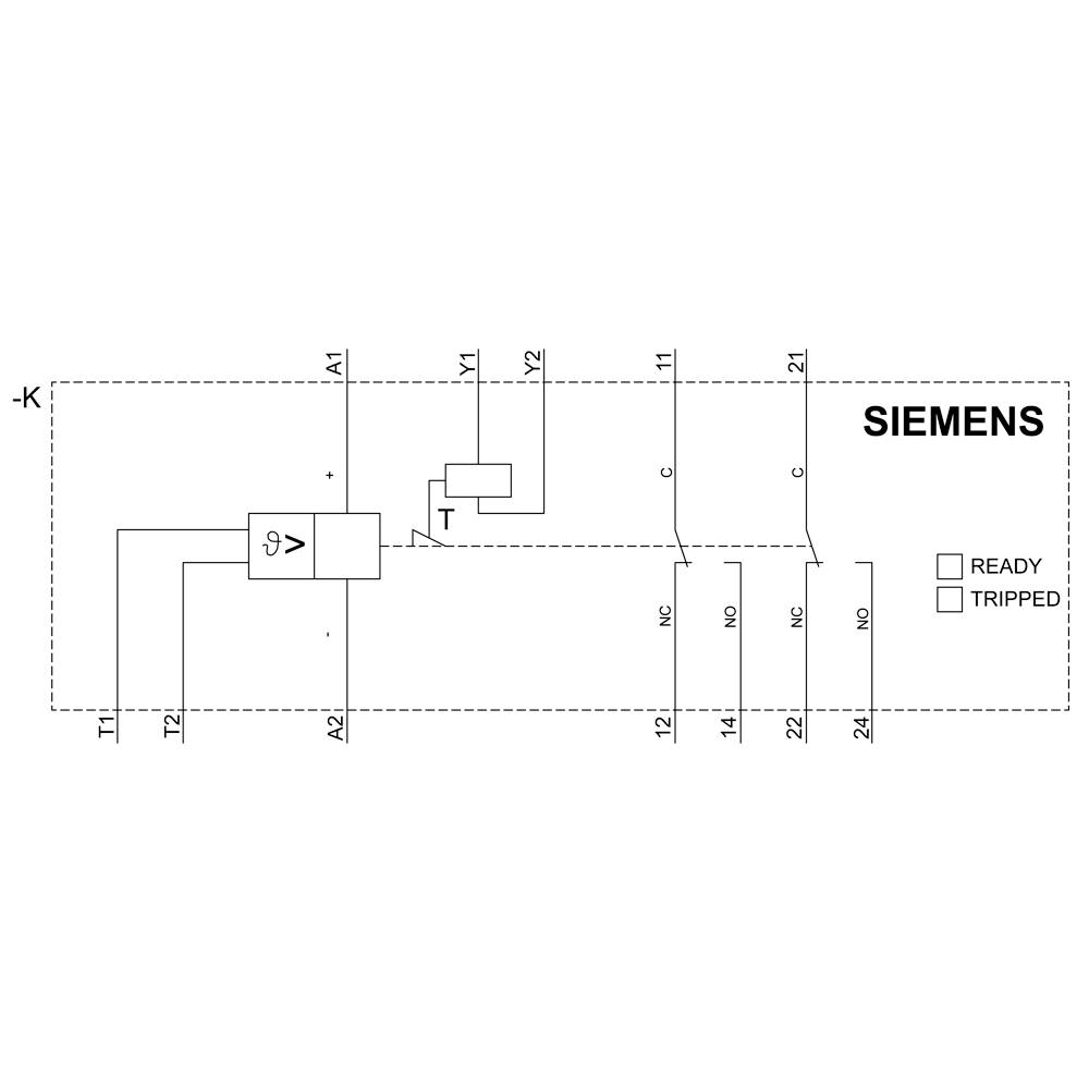 Siemens Thermistor-Motorschutzrelais 2 Wechsler 1 St. 3RN2012-1BW31