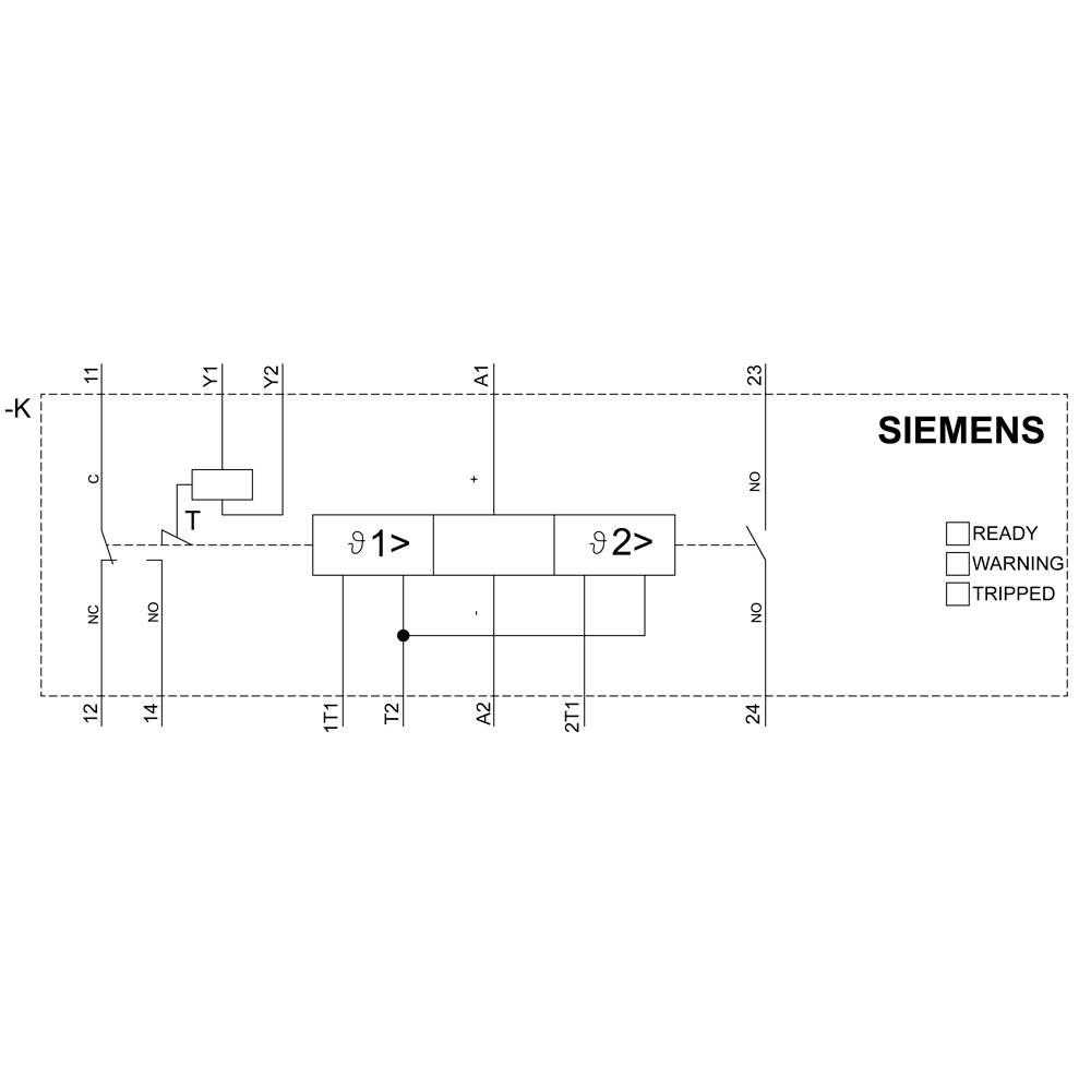 Siemens Thermistor-Motorschutzrelais 1 Schließer, 1 Wechsler 1 St. 3RN2023-2DW30