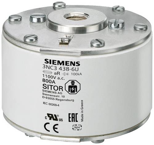 Siemens 3NC32406U Sicherungseinsatz Sicherungsgröße = 3 900 A 690 V 3 St.