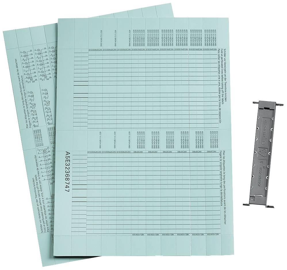 Siemens 6ES71934BA000AA0 6ES7193-4BA00-0AA0 SPS-Beschriftung