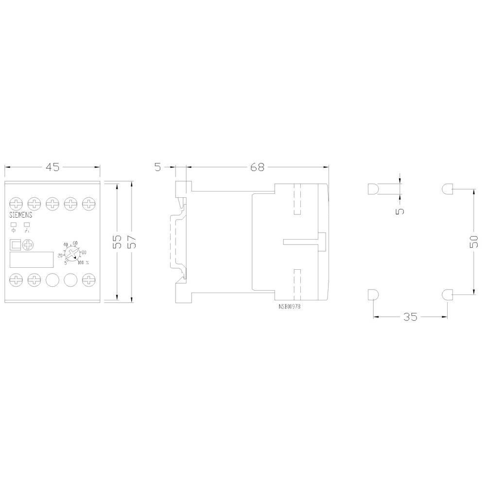Siemens 3RP20051BW30 3RP2005-1BW30 Zeitrelais 1St.