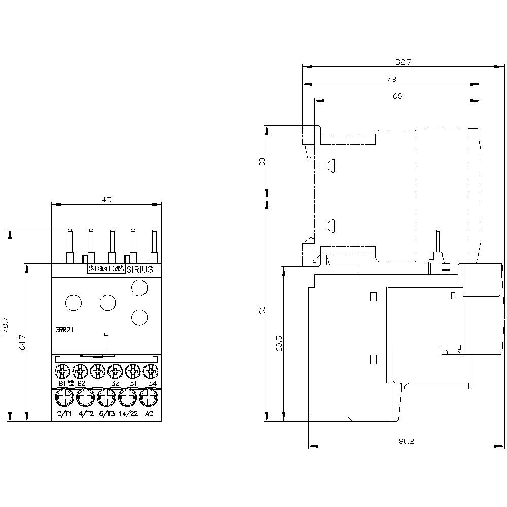 Siemens 3RR2141-1AA30 Überwachungsrelais