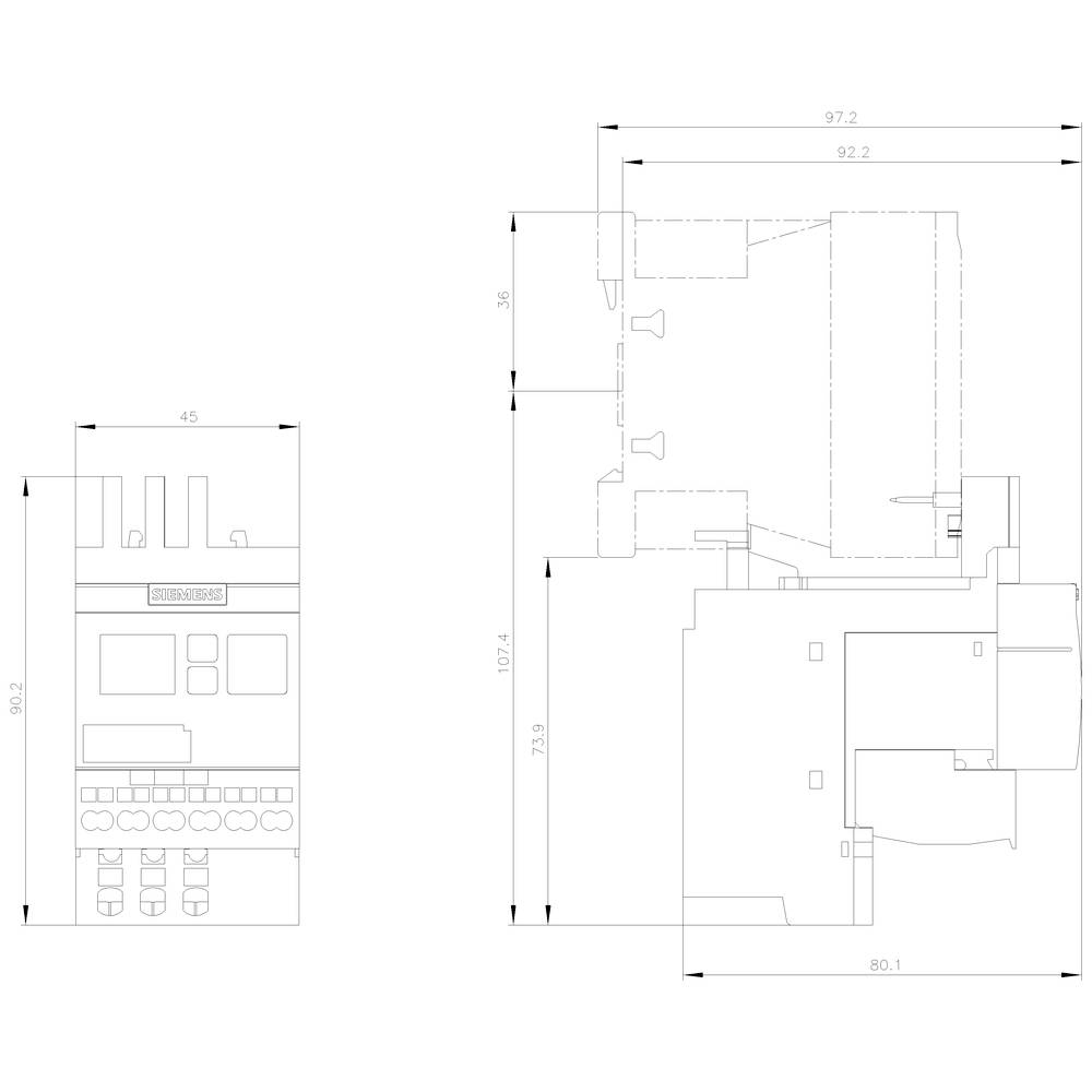 Siemens 3RR2441-2AA40 Stromüberwachungsrelais