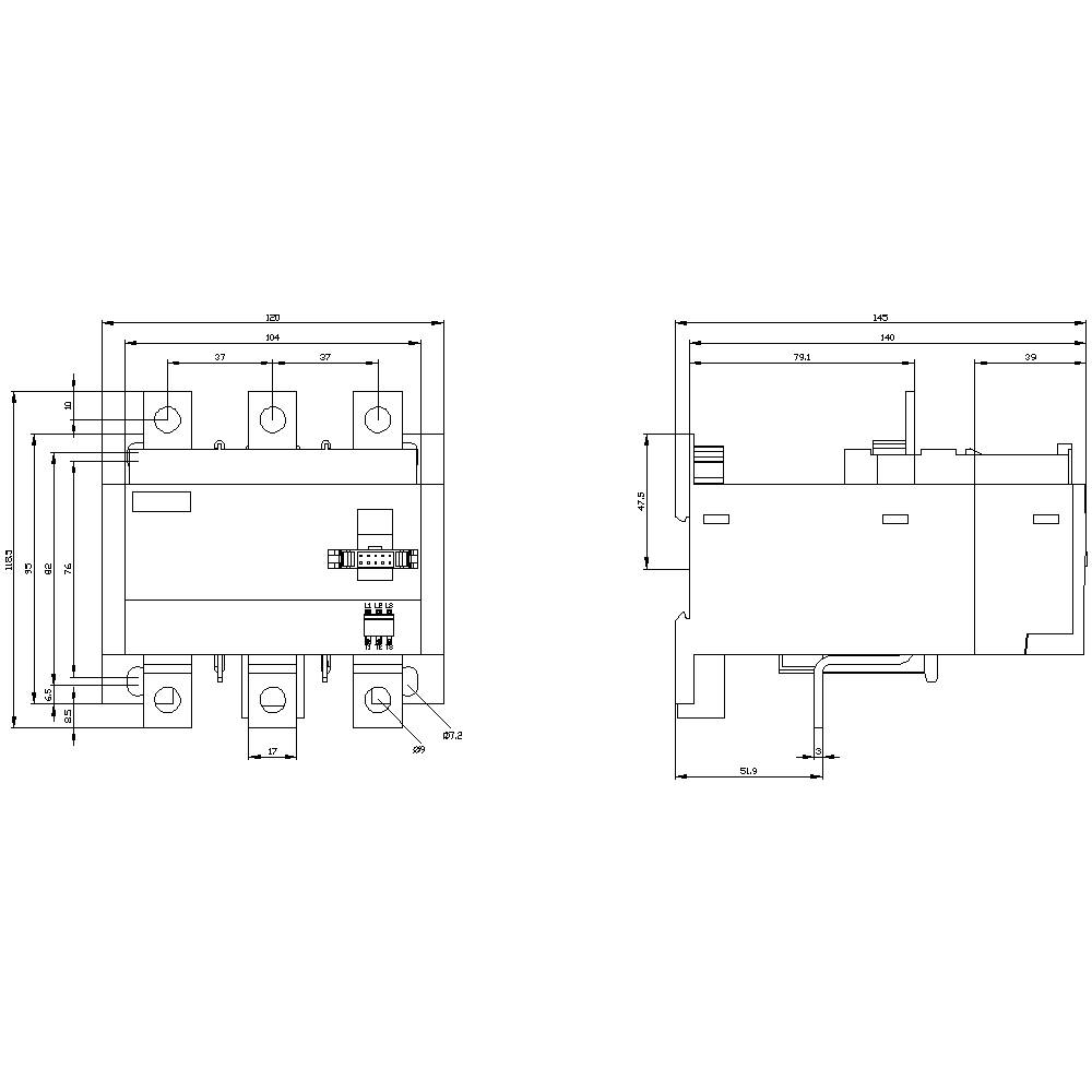 Siemens Stromversorgungsbaustein 3RB2956-2TH2 1St.