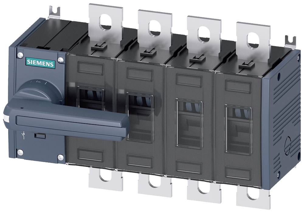 Ein grauer Siemens-Drehschalter mit fünf Schaltmodulen, geeignet für industrielle elektrische Anwendungen.