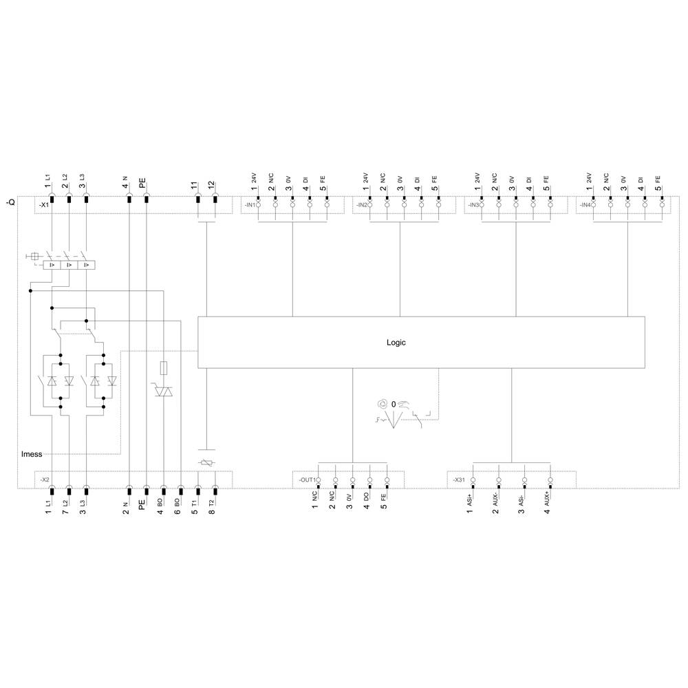 Siemens 3RK1325-6LS71-3AA3 3RK13256LS713AA3 Motorstarter Motorleistung bei 400V 5.5kW 400V Nennstrom 12A