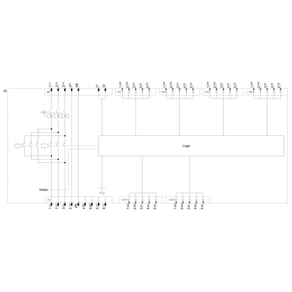 Siemens 3RK1395-6KS41-1AD0 3RK13956KS411AD0 Motorstarter Motorleistung bei 400V 0.75kW 400V Nennstrom 2A