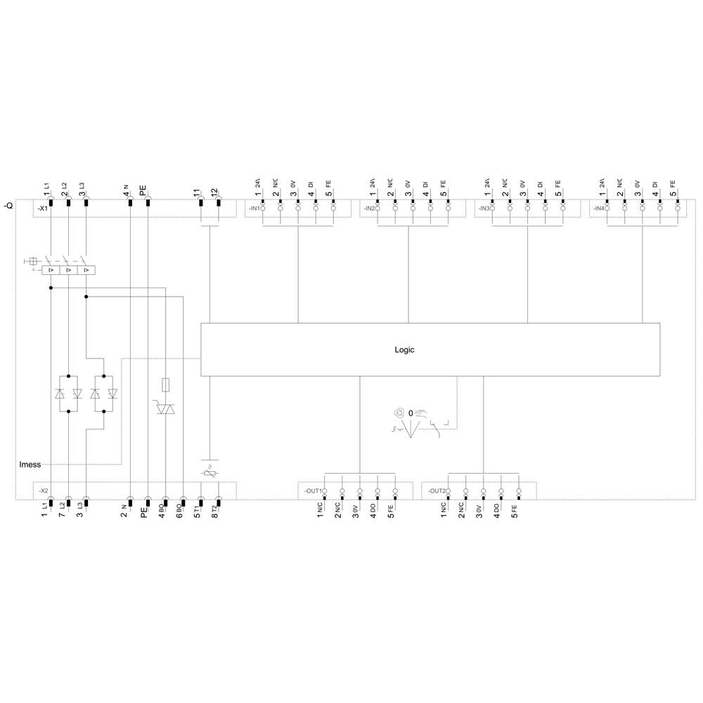 Siemens 3RK1395-6KS71-2AD3 3RK13956KS712AD3 Motorstarter Motorleistung bei 400V 0.75kW 400V Nennstrom 2A