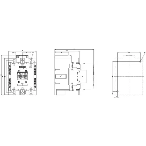 Siemens 3RT1055-6AF36 Leistungsschütz 3 Schließer 1000 V/AC 1St. Siemens 3RT1055-6AF36 Leistungsschütz 3 Schließer 1000 V/AC 1St.