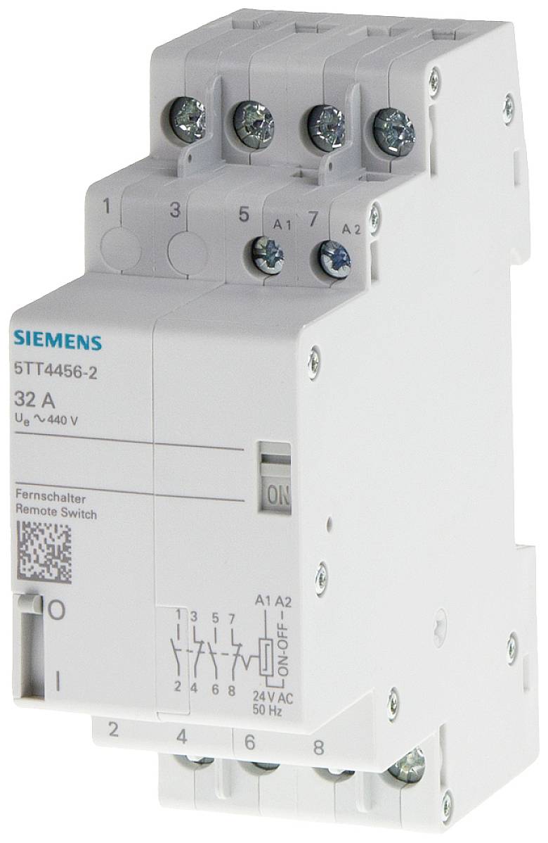 Siemens Fernschalter Hutschiene 5TT4454-2 4 Schließer 400V 32A 1St.