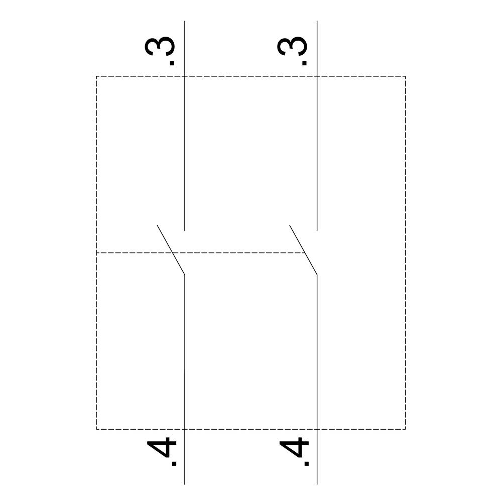 Technische Zeichnung eines quadratischen Elements mit Eckdetails. Maße: 0,3 und 0,4 dargestellt, um Eckkonstruktion zu verdeutlichen.