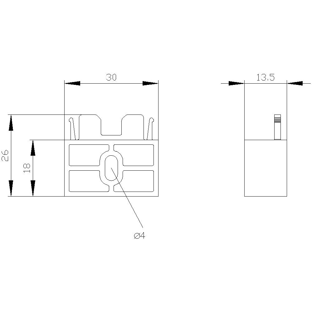 Siemens 3RK1908-1EA00-1BP0 3RK19081EA001BP0 Zusatzbefestigung