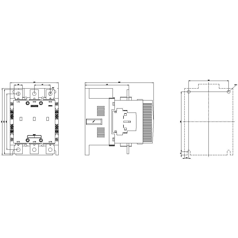 Technische Zeichnung eines elektrischen Schalters mit Vorderansicht, Seitenansicht und Schaltplan. Maße und Anschlüsse sind erkennbar.