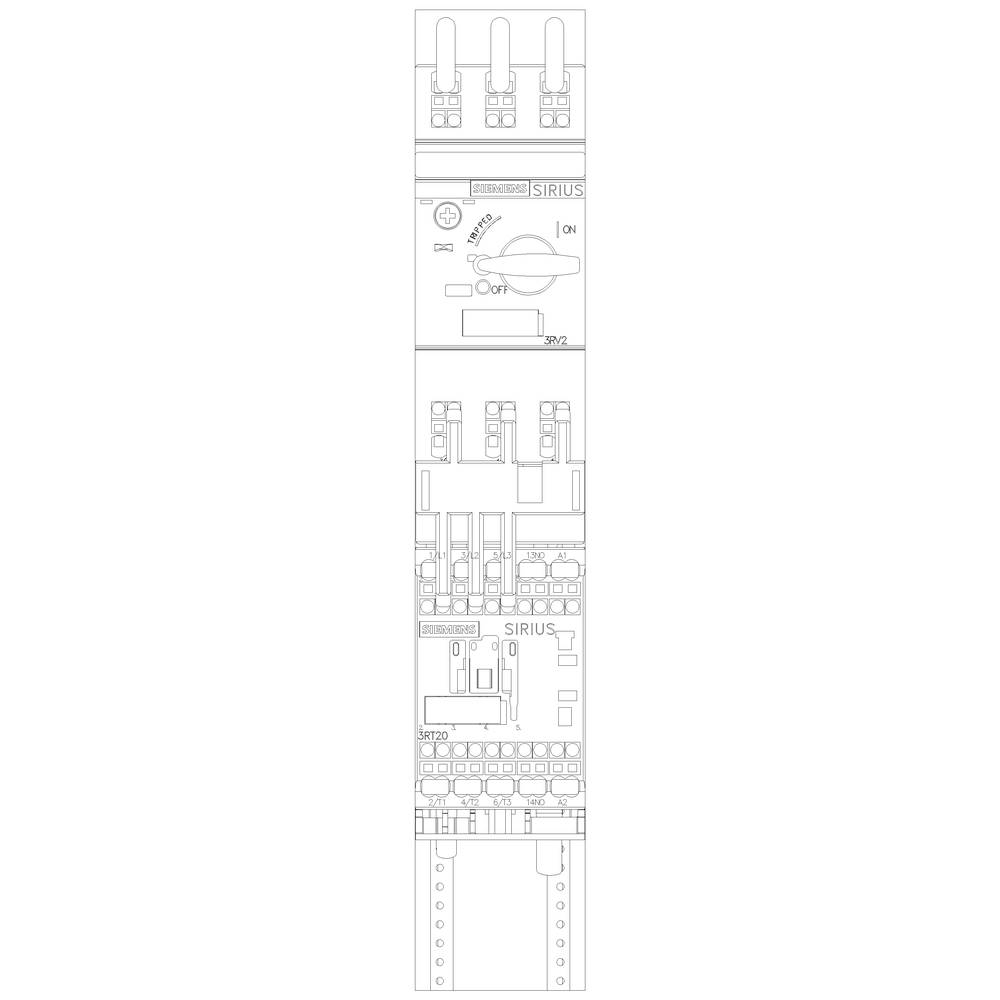 Siemens 3RA2110-0HH15-1AP0 3RA21100HH151AP0 Verbraucherabzweig Motorleistung bei 400V 0.18kW 690V Nennstrom 0.6A