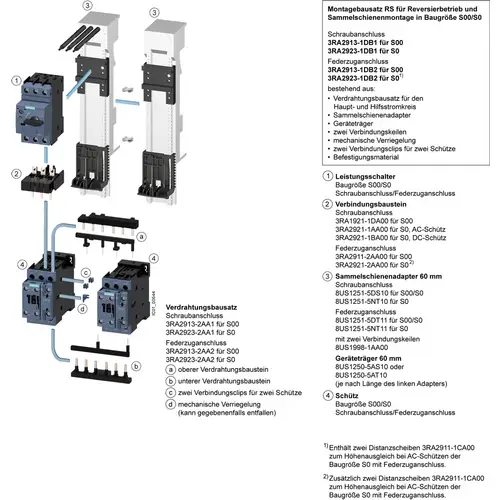 Siemens 3RA2220-1HD24-0AP0 3RA22201HD240AP0 Verbraucherabzweig Motorleistung bei 400V 3kW 690V Nennstrom 6.5A Siemens 3RA2220-1HD24-0AP0 3RA22201HD240AP0 Verbraucherabzweig Motorleistung bei 400V 3kW 690V Nennstrom 6.5A