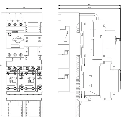 Siemens 3RA2220-1HD24-0AP0 3RA22201HD240AP0 Verbraucherabzweig Motorleistung bei 400V 3kW 690V Nennstrom 6.5A Siemens 3RA2220-1HD24-0AP0 3RA22201HD240AP0 Verbraucherabzweig Motorleistung bei 400V 3kW 690V Nennstrom 6.5A