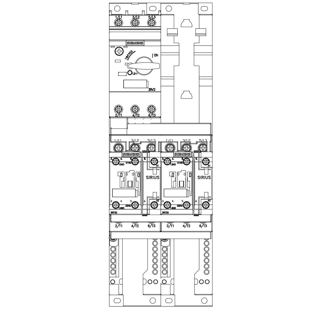 Siemens 3RA2220-4AB26-0AP0 3RA22204AB260AP0 Verbraucherabzweig Motorleistung bei 400V 7.5kW 690V Nennstrom 15.5A