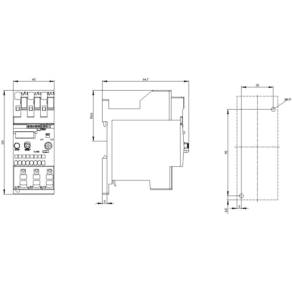 Siemens Überlastrelais 3RU2126-4NC1 1St.