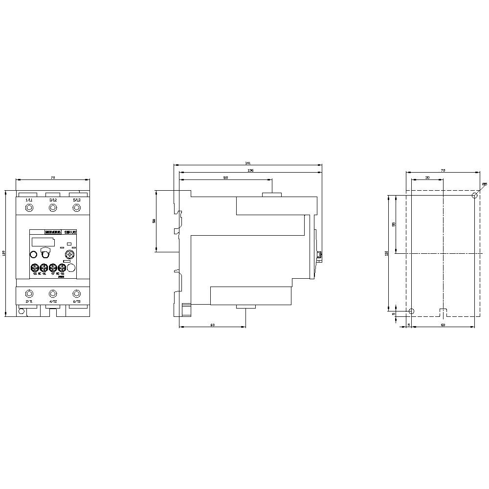 Siemens Überlastrelais 3RU2146-4LB1 1St.