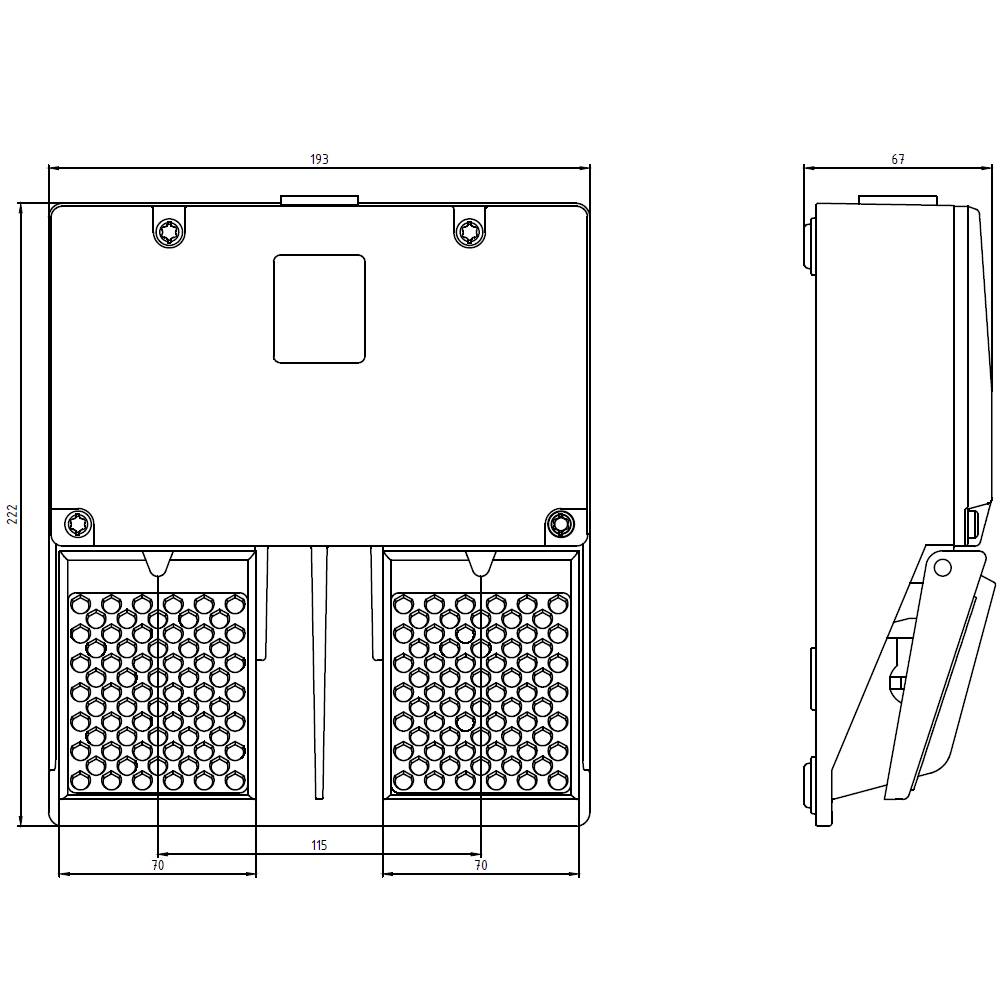 Siemens 3SE2932-0AB20 Fußtaster 16A IP65 1St.
