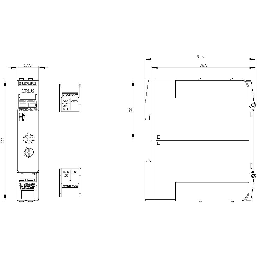 Siemens 3RP25252AW30 3RP2525-2AW30 Zeitrelais 1St.