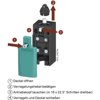 Siemens 3SE52320HK50 3SE5232-0HK50 Positionsschalter 6 A Schwenkhebel, Metallhebel, Kunststoffrolle Siemens 3SE52320HK50 3SE5232-0HK50 Positionsschalter 6 A Schwenkhebel, Metallhebel, Kunststoffrolle