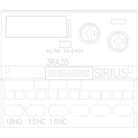 Siemens 3RA28132AW10 3RA2813-2AW10 Hilfsschalter 24V 1St. Siemens 3RA28132AW10 3RA2813-2AW10 Hilfsschalter 24V 1St.