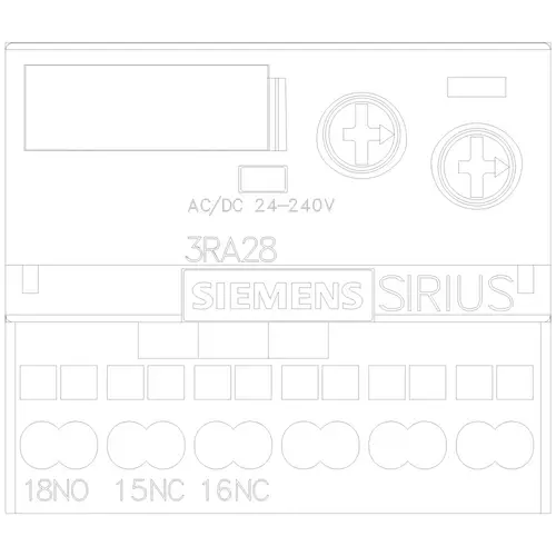 Siemens 3RA28132AW10 3RA2813-2AW10 Hilfsschalter 24V 1St. Siemens 3RA28132AW10 3RA2813-2AW10 Hilfsschalter 24V 1St.